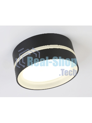 Светильник Ambrella light TN5389 SBK/FR черный песок/белый матовый GX53 IP44 D85*41