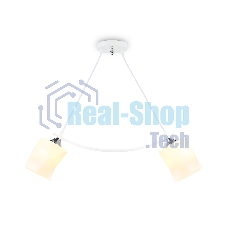 Светильник Ambrella light TR303154/2 WH/CH/FR белый/хром/белый матовый E27/2 max 40W 640*115*410