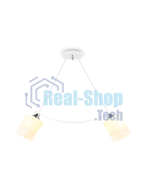 Светильник Ambrella light TR303154/2 WH/CH/FR белый/хром/белый матовый E27/2 max 40W 640*115*410