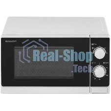 Микроволновая печь Sharp R-2000RW белый, 20 л, 800 Вт, переключатели - поворотный механизм