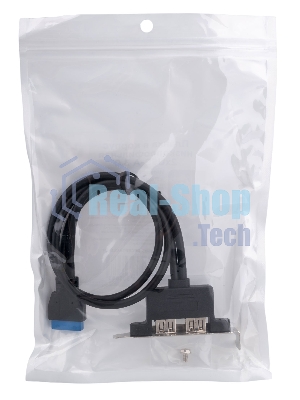 Планка USB 3.0 на заднюю панель низкопрофильная Cablexpert CC-USB3-RECEPTACLE-LP, 2 порта USB