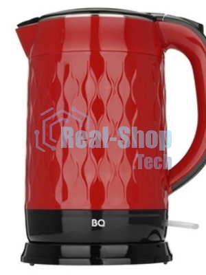 Электрочайник BQ KT1715P красный-черный, 1.7 л, 1800 Вт, скрытый нагревательный элемент