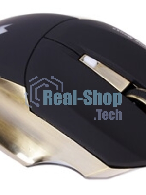 Мышь беспроводная Crown Gaming CMXG-605 черный, 1600 dpi, радиоканал, USB, кнопки - 6