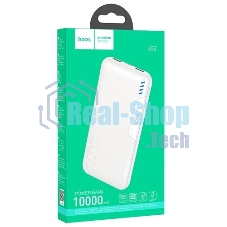 Портативный аккумулятор 10000mAh 2USB+1Type-C+1Micro USB 2.0A Hoco J158A (White)