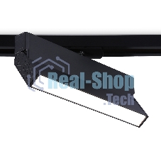 Трековый однофазный светодиодный светильник Ambrella light GL6808 BK черный LED 12W 4200K 230*22*87