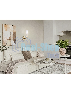Настенный светильник Ambrella light LH55164 BS/CL латунь/прозрачный E14 max 40W 155*100*245