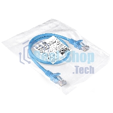 Патч-корд ExeGate EX286380RUS UTP-RJ45-RJ45-5e-0,5M-LSZH-BL, UTP, cat.5e, LSZH, 0.5м, синий