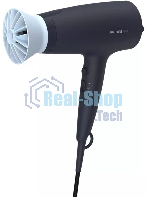 Фен Philips BHD360/20 черный/синий, 2100 Вт, ионизация