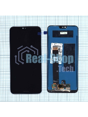 Дисплей для Nokia 7.1 черный