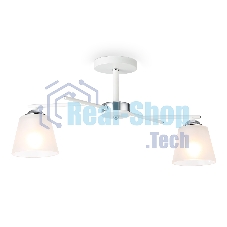 Светильник Ambrella light TR303201/2 WH/CH/FR белый/хром/белый матовый E27*2 max 60W 470*370*260