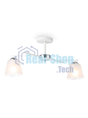 Светильник Ambrella light TR303201/2 WH/CH/FR белый/хром/белый матовый E27*2 max 60W 470*370*260