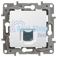 Розетка компьютерная ETIKA RJ45 кат.5 UTP, белый
