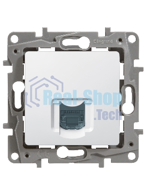 Розетка компьютерная ETIKA RJ45 кат.5 UTP, белый