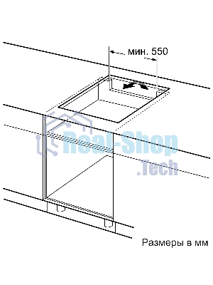 Индукционная варочная панель Bosch Serie 4 PUE611BB5E, индукционные, независимая, черный