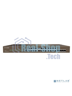 Коммутатор управляемый в стойку, 24*1Gbit RJ45, 4*SFP 1Gbit,console port IP-COM G3328F