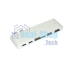 Адаптер сдвоенный Type-C на USB 3.0*2 + Type-C* 2 + SD/TF для MacBook, серебристый