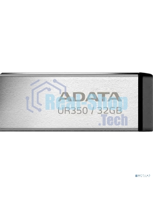 Флешка USB ADATA UR350 (UR350-32G-RSR/BK), 32Gb, USB 3.2, R/W 100/15, серебристый/черный