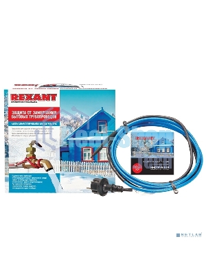 Греющий саморегулирующийся кабель Rexant на трубу 15MSR-PB 10M (10м/150Вт)