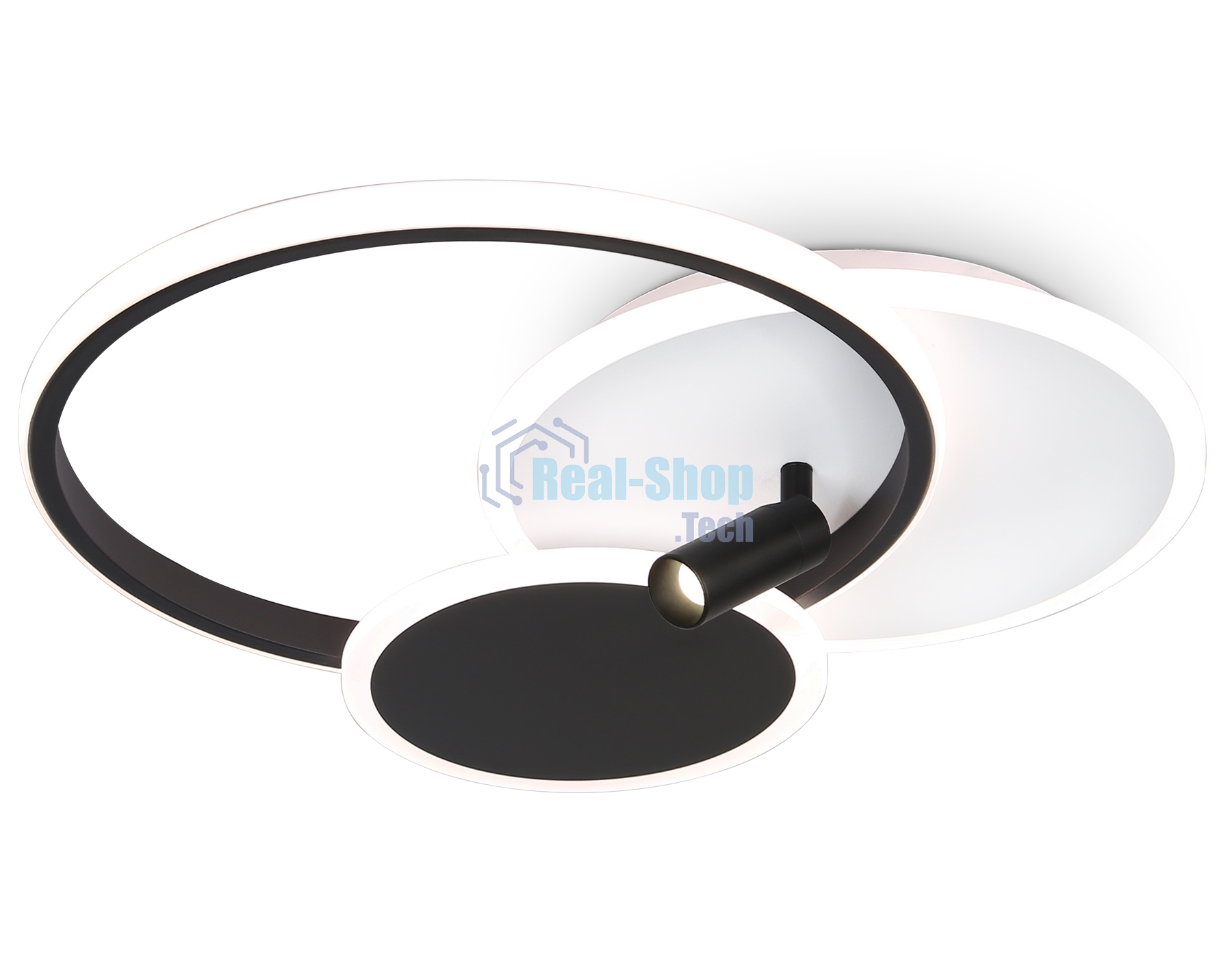 Светильник Ambrella light FL5118/3+1 WH/BK белый/черный 64W 3000K/4200K/6400K+4200K 480*425*110 (ПДУ ИК)