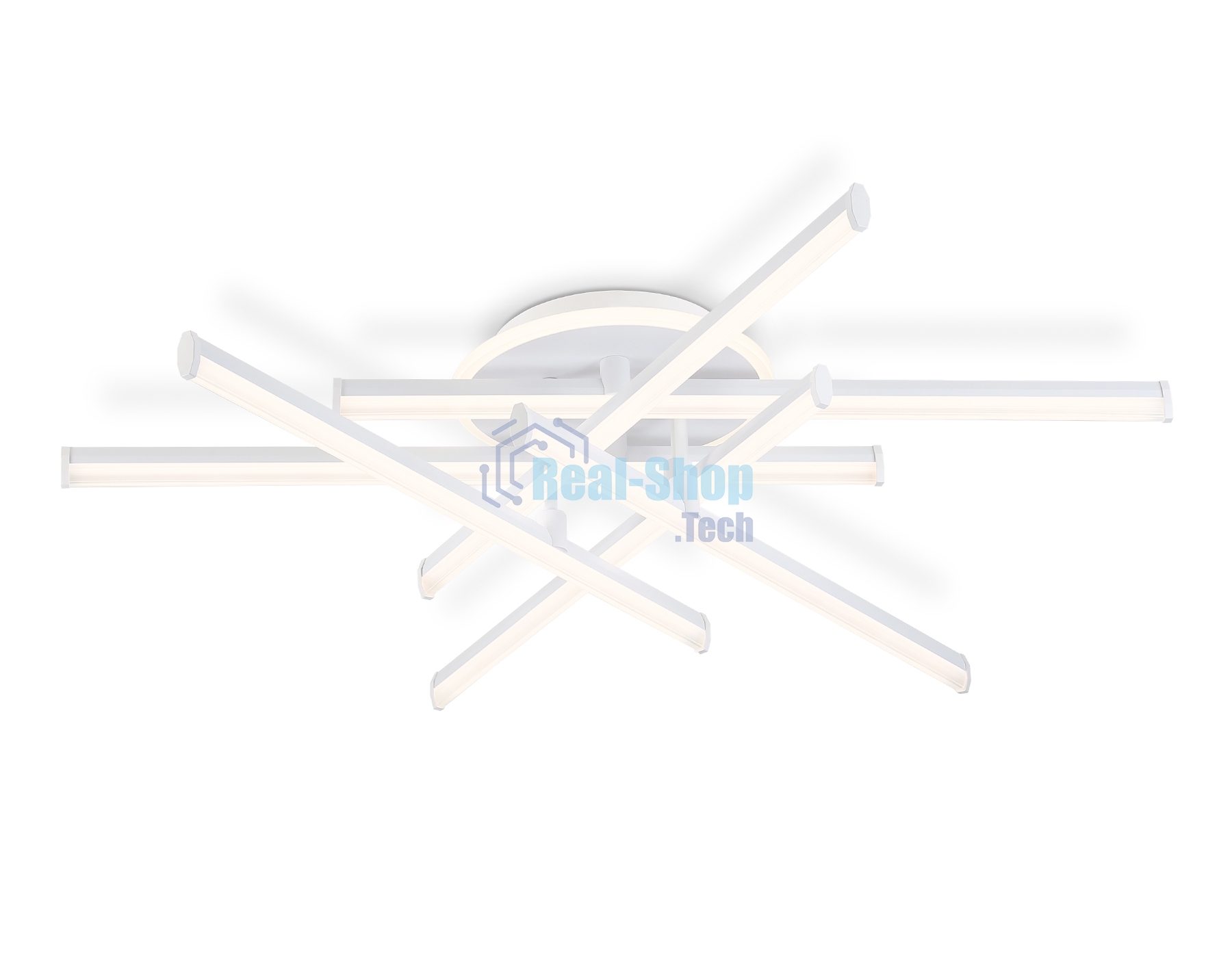 Потолочный светодиодный светильник Ambrella light FL6251 WH белый 97W 3000K-6400K 805*760*170 (ПДУ ИК)