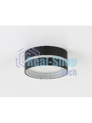 Светильник Ambrella light TN5389 SBK/FR черный песок/белый матовый GX53 IP44 D85*41