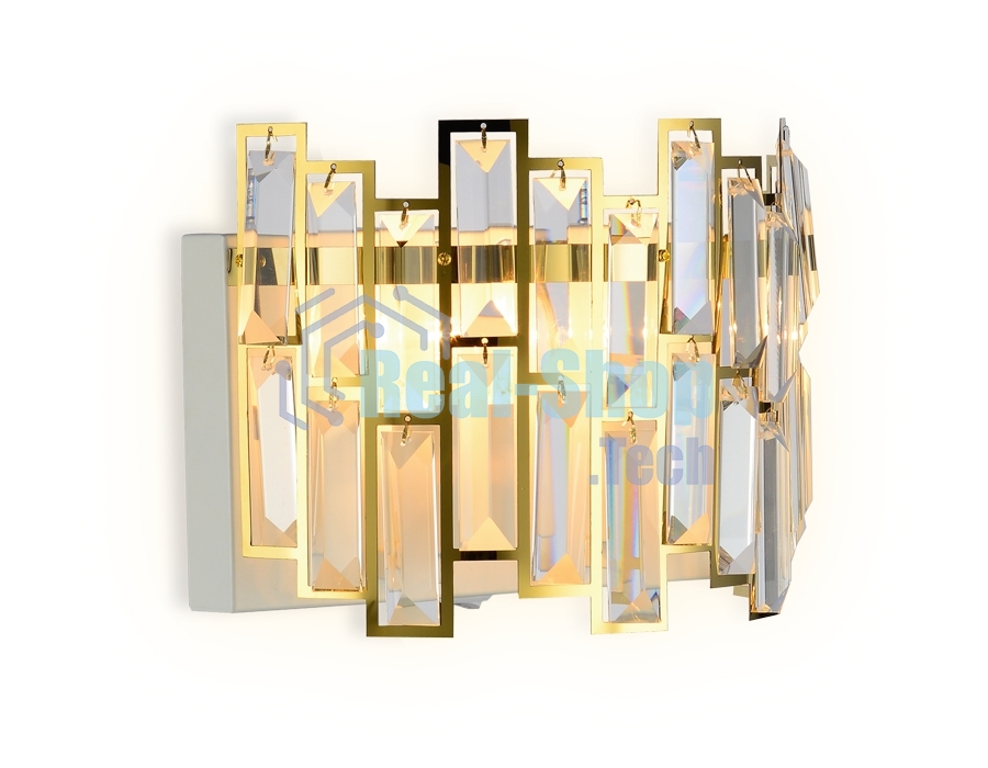 Светильник Ambrella light TR5055 GD/WH/CL золото/белый/прозрачный E14/2 max 40W 250*200*140