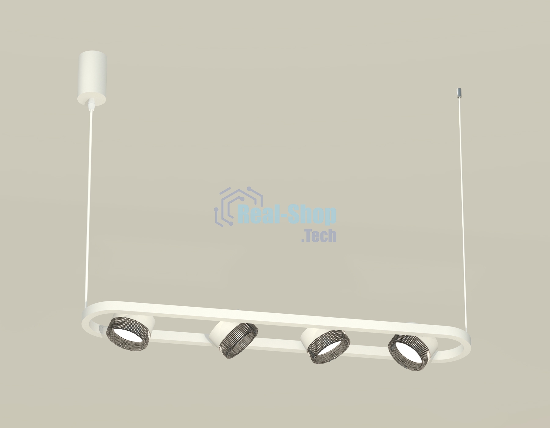 Светильник Ambrella light XB9163200/4 SWH/BK белый песок/тонированный GX53 (C9163, N8484)