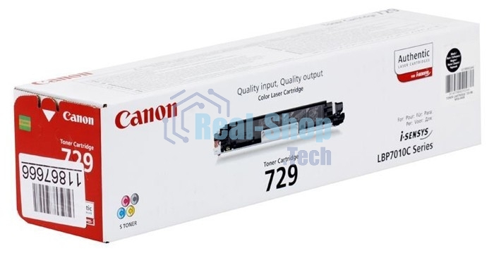 Картридж лазерный Canon Cartridge 729BK (4370B002) черный (1200 стр.) для Canon i-Sensys LBP-7010C/7018C