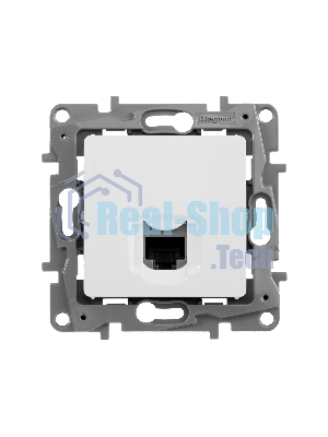Розетка компьютерная ETIKA RJ45 кат.5 UTP, белый