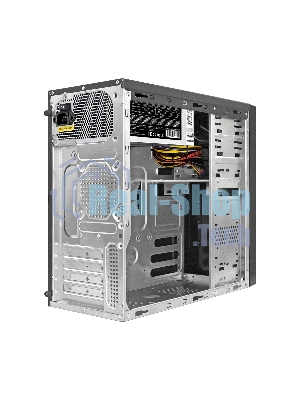 Компьютерный корпус Minitower ExeGate EX299310RUS MA-373X-UNS400 (mATX, БП UNS400 с вент. 12см, 2*USB, аудио, черный)