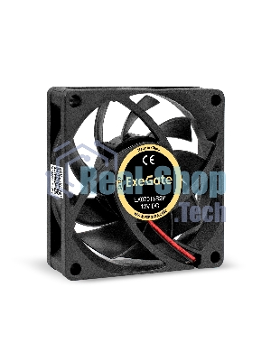 Вентилятор 12В DC ExeGate EX07015S2P (70x70x15 мм, Sleeve bearing (подшипник скольжения), 2pin, 2500RPM, 23dBA)