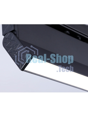 Трековый однофазный светодиодный светильник Ambrella light GL6808 BK черный LED 12W 4200K 230*22*87
