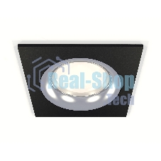 Комплект встраиваемого светильника Ambrella light XC7632003 SBK/PSL черный песок/серебро полированное MR16 GU5.3 (C7632, N7012)