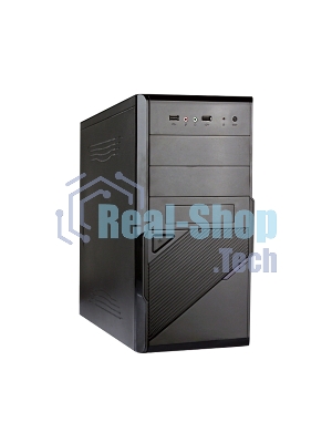 Компьютерный корпус ExeGate EX284019RUS Minitower BA-201 Black, mATX, (AA450, 80мм), 2*USB, Audio