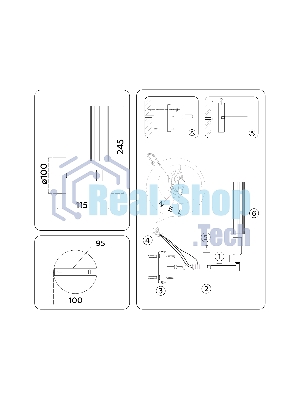 Настенный светильник Ambrella light LH55164 BS/CL латунь/прозрачный E14 max 40W 155*100*245