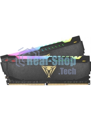 Оперативная память Patriot Viper Steel, DDR4, 64GB (2x32GB), 3600MHz, CL20, DIMM, с радиатором, RGB, черный
