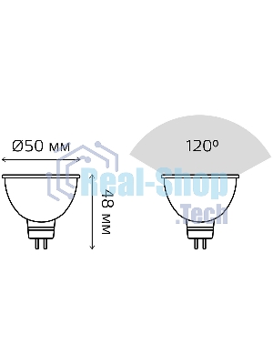 Лампа cветодиодная Gauss Elementary MR16 11W 850lm 4100K GU5.3 LED