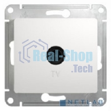 Механизм розетки TV 1-м СП Glossa 1DB белый SchE GSL000191