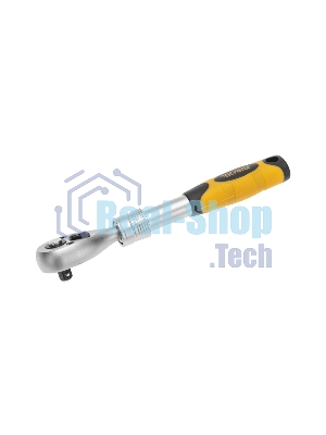 Ключ телескопический трещоточный Kranz 1/4, 162-210мм, CrV, двухкомпонентная рукоятка