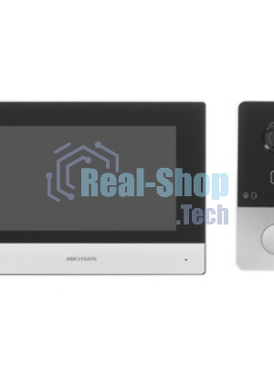 Комплект домофона Hikvision DS-KIS603-P(C) серебристый