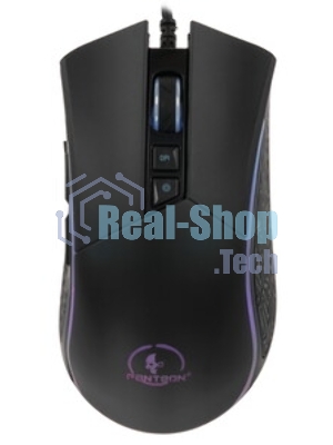 Мышь проводная Jet.A Panteon PS80 черный, 5000 dpi, USB, кнопки - 9