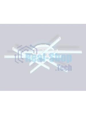 Потолочный светодиодный светильник Ambrella light FL6251 WH белый 97W 3000K-6400K 805*760*170 (ПДУ ИК)