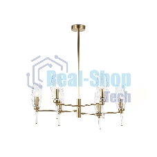 Люстра Ambrella light LH55201/6 BS/CL латунь/прозрачный E14*6 max 40W D660*520