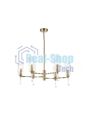 Люстра Ambrella light LH55201/6 BS/CL латунь/прозрачный E14*6 max 40W D660*520