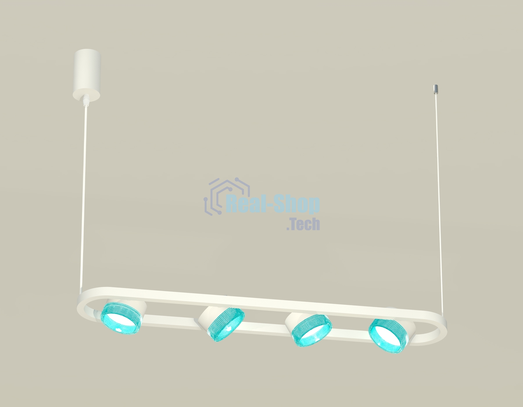 Светильник Ambrella light XB9163201/4 SWH/BL белый песок/голубой GX53 (C9163, N8488)