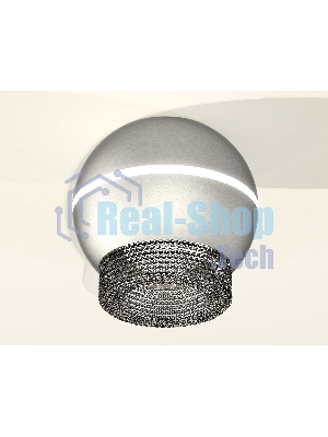Светильник Ambrella Light XS1103020 SSL/BK серебро песок/тонированный MR16 GU5.3 LED 3W 4200K (C1103, N7192)