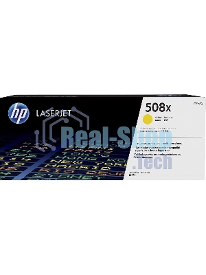 Тонер Картридж HP 508X CF362X желтый для HP CLJ M552/M553 (9500стр.)