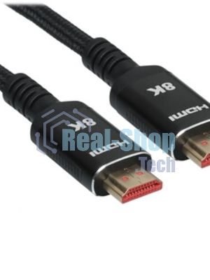 Кабель iOpen HDMI 19M/M,ver. 2.1 8KX60Hz (Econom) оплетка 1m ACG859B-1.0