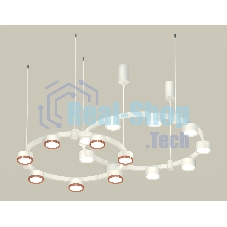 Светильник Ambrella light XR92081200/16 SWH/PPG белый песок/золото розовое полированное GX53 (A9208, C9241,C9236,N8112,N8126)