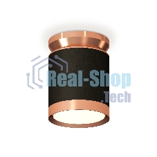 Светильник Ambrella Light XS8142035 SBK/PPG черный песок/золото розовое полированное GX53 (N8912, C8142, N8126)